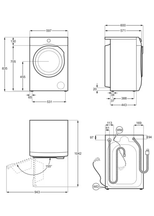 Прально-сушильна машина Electrolux EW7W4492U