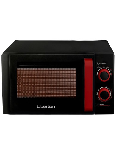Мікрохвильова піч Liberton LMW-2082M black red