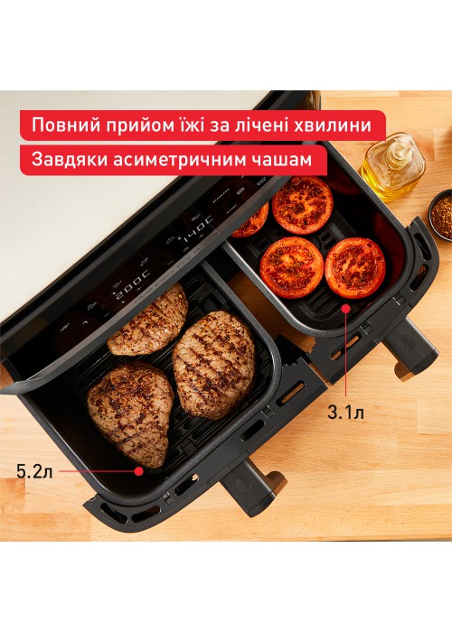 Мультипіч-фритюрниця Tefal EY905B10 Dual Easy Fry & Grill