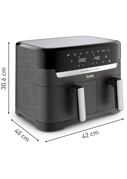 Мультипіч-фритюрниця Tefal EY905B10 Dual Easy Fry & Grill
