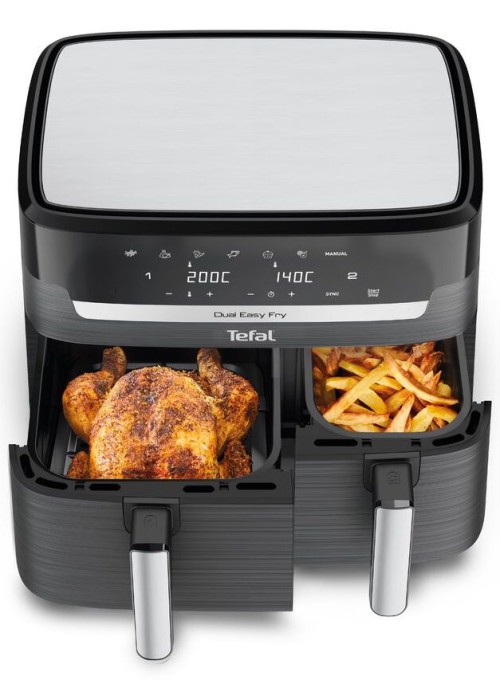 Мультипіч-фритюрниця Tefal EY905B10 Dual Easy Fry & Grill