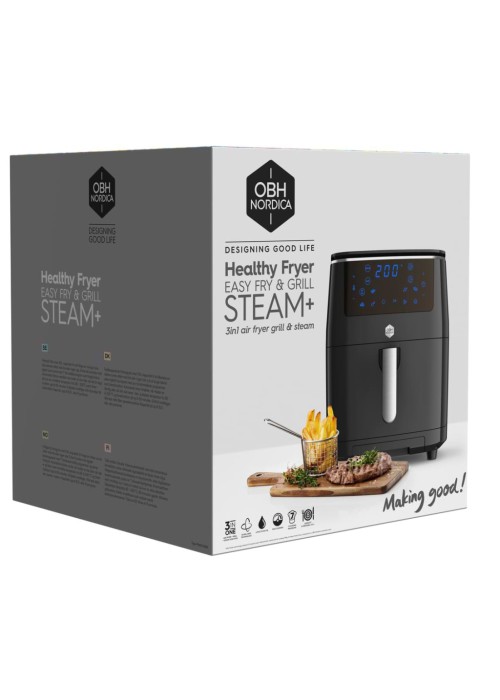 Мультипечь OBH NORDICA Easy Fry&Steam Black (FW2018S0)