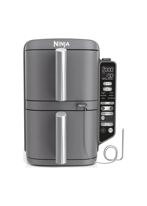 Мультіпечь Ninja Double Stack XL 2-рівнева фритюрниця з гарячим повітрям 9,5 л з системою Smart Cook (SL451EU)