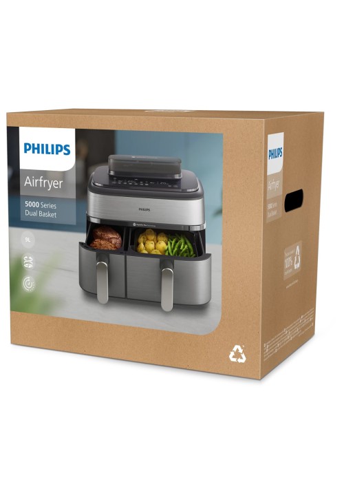 Мультипіч Philips Dual Basket Airfryer 5000 Series (NA555/00)