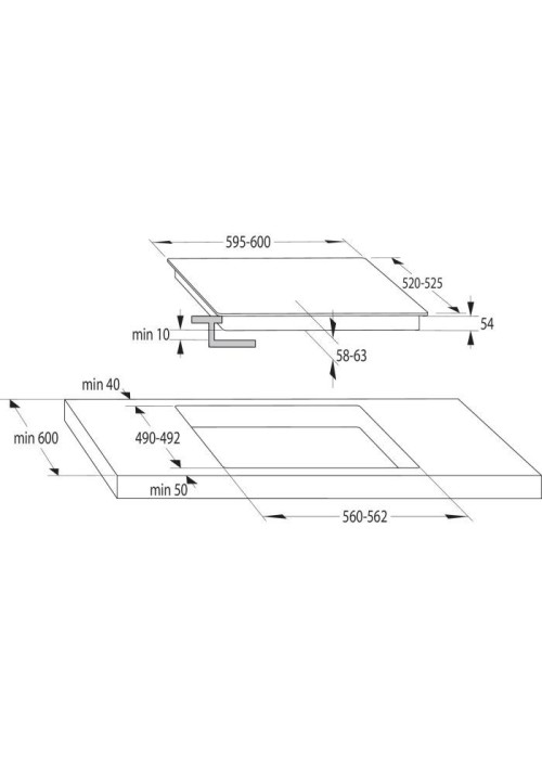Комплект Дух.шафа + Вар.поверхня інд. GORENJE BOS6737E06BG + GI6401BSC