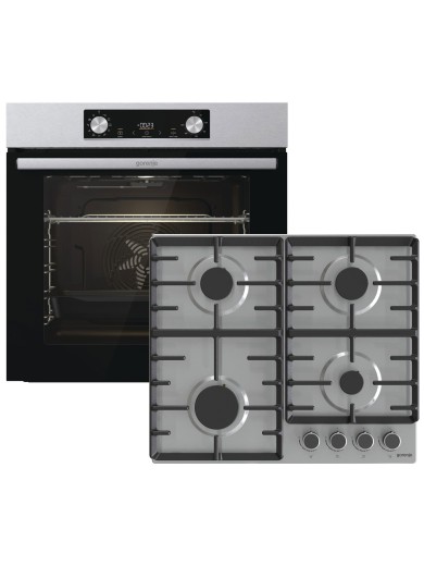 Вбудований комплект GORENJE SET Inox Gas (BO6735E02X+G642ABX)