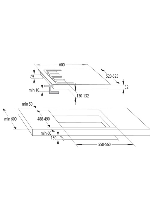 Вбудований комплект GORENJE SET Inox Gas (BO6735E02X+G642ABX)