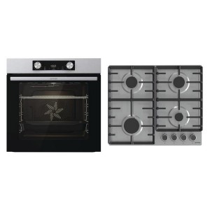 Комплект духова шафа + варильна поверхня газова Gorenje BO6737E02XK + G642ABX
