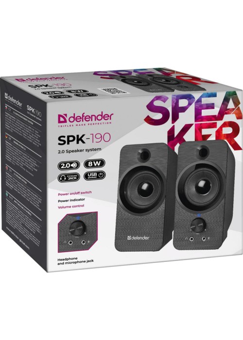 Акустична система Defender SPK-190 Black (65190)