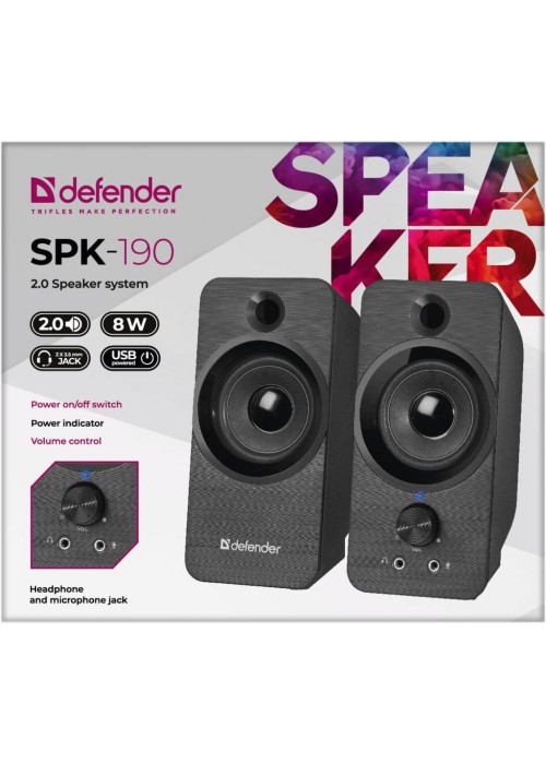 Акустична система Defender SPK-190 Black (65190)