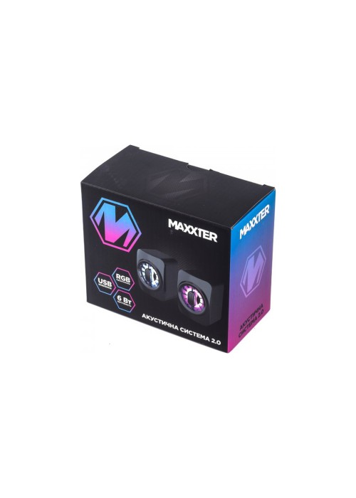 Акустична система Maxxter CSP-U005RGB USB Black (CSP-U005RGB)