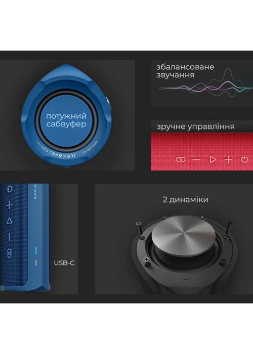 Акустична система HiFuture Ripple Blue (ripple.blue.)