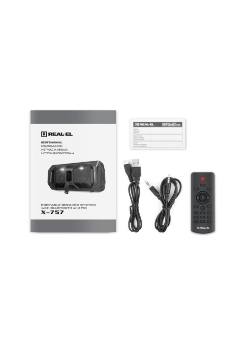 Акустична система REAL-EL X-757 Black