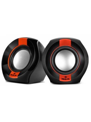 Акустична система REAL-EL S-50 black-red
