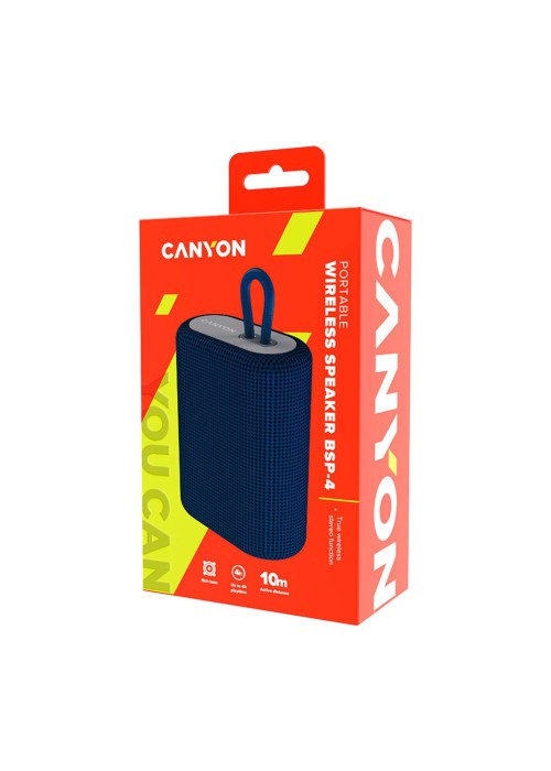 Акустична система Canyon BSP-4 Bluetooth Blue (CNE-CBTSP4BL)