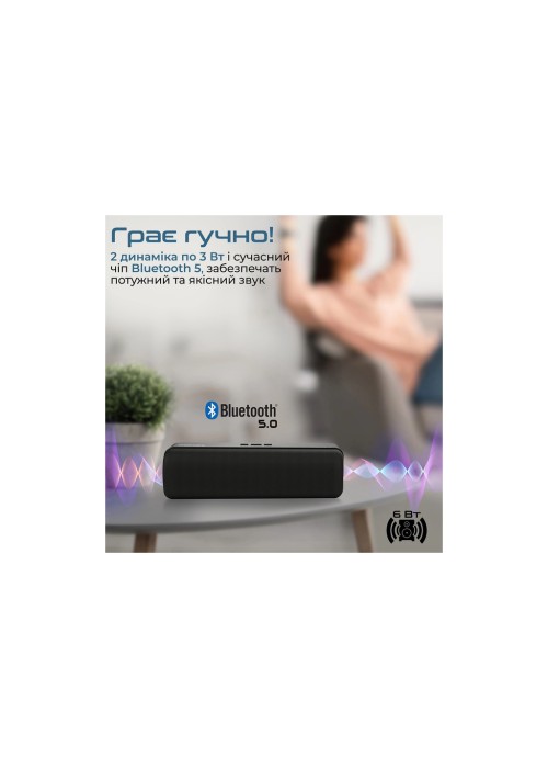 Акустична система Promate Capsule-2 Black (capsule-2.black)