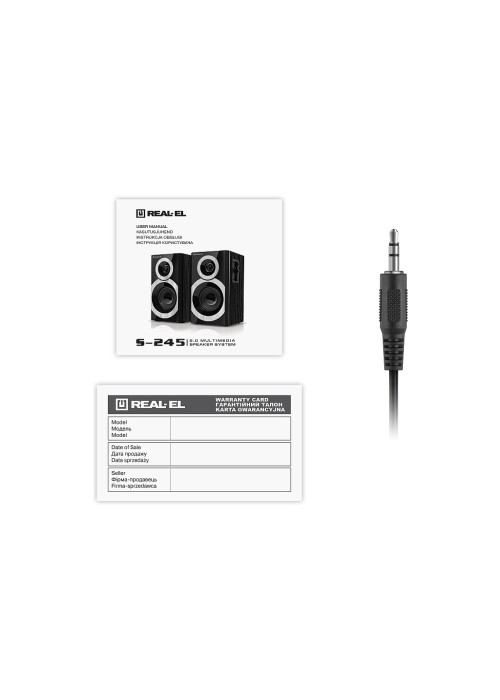Акустична система REAL-EL S-245 Black (EL121200015)
