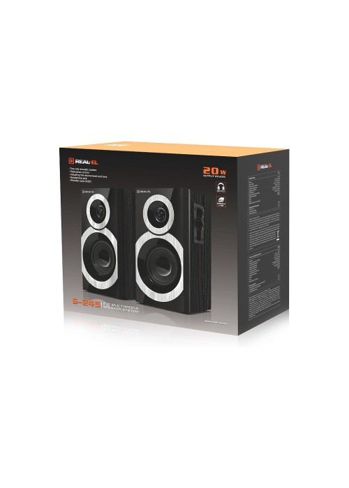 Акустична система REAL-EL S-245 Black (EL121200015)