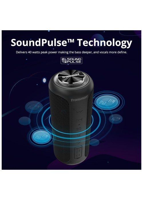 Акустична система Tronsmart T6 Plus Upgraded Edition Black (367785)
