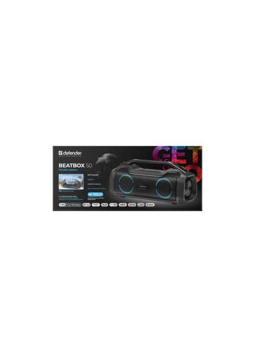 Акустична система Defender Beatbox 50 Bluetooth Black (65950)