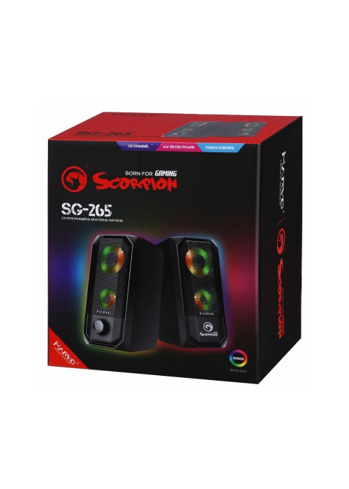 Акустична система Marvo SG-265 Multi-LED USB Black