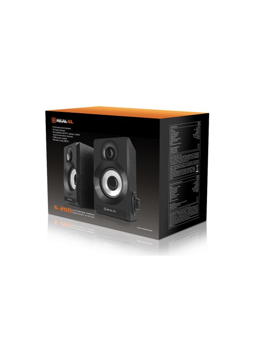 Акустична система REAL-EL S-200 USB Black