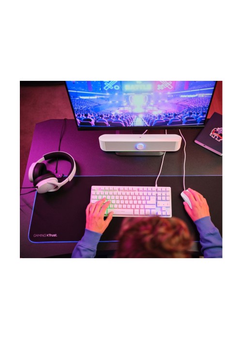 Акустична система Trust GXT 619W Thorne RGB Illuminated Soundbar White (25110)