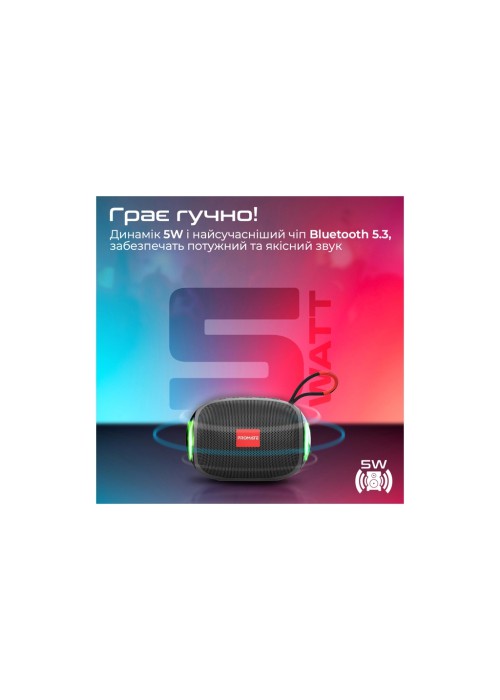 Акустична система Promate Capsule-3 Black (capsule-3.black)