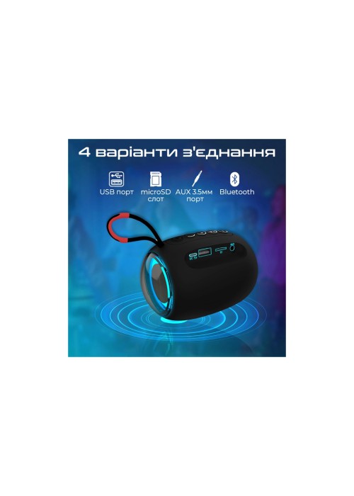 Акустична система Promate Capsule-3 Black (capsule-3.black)