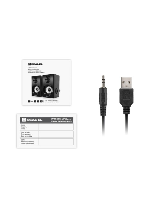Акустична система REAL-EL S-228 Black (EL121200014)