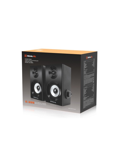Акустична система REAL-EL S-228 Black (EL121200014)