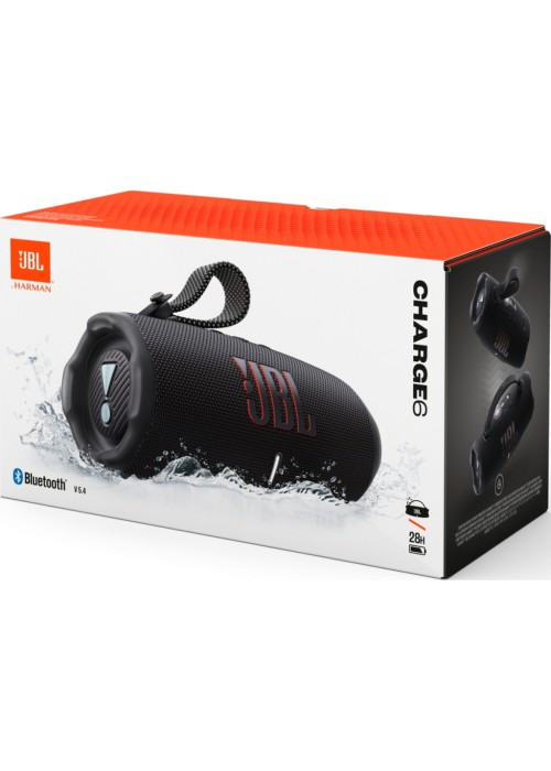 Акустична система JBL Charge 6 Black (JBLCHARGE6BLK)
