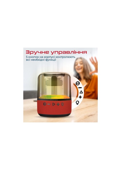 Акустична система Promate Glitz-L Red (glitz-l.red)