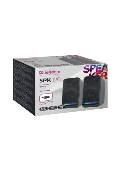 Акустична система Defender SPK 120 6 Вт USB LED (65119)