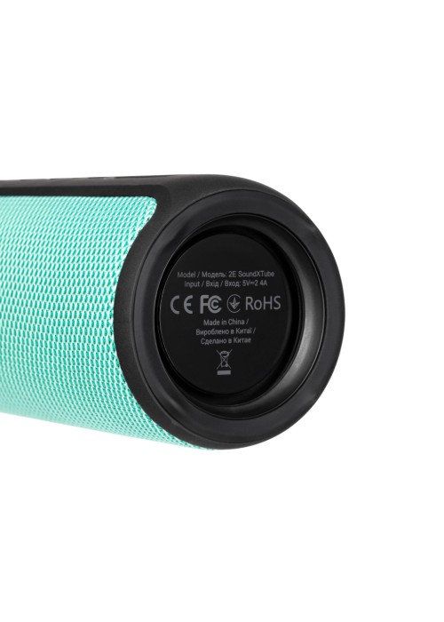 Акустична система 2E SoundXTube TWS MP3 Wireless Waterproof Turquoise (2E-BSSXTWTQ)