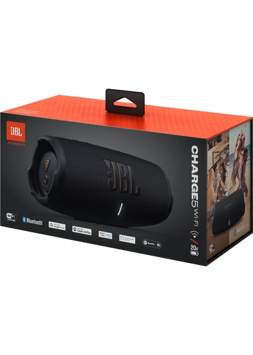 Акустична система JBL Charge 5 Wi-Fi Black (JBLCHARGE5WIFIBLK)