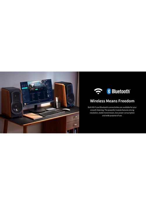 Акустична система Edifier S1000W 120W Bluetooth Wi-Fi Hi-Res Brown (S1000W)