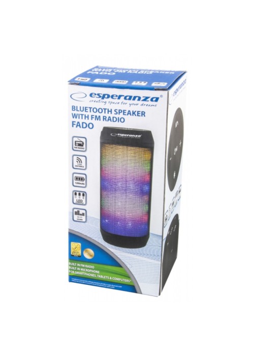 Акустична система Esperanza FM Radio And Led Light Fado Black (EP133K)