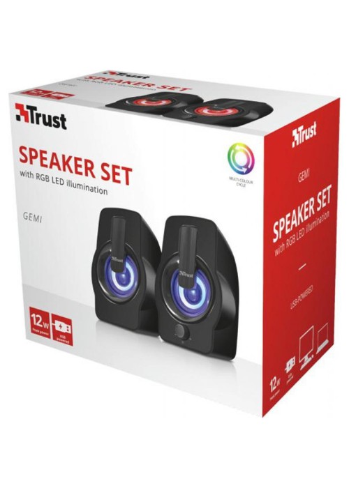 Акустична система Trust Gemi RGB black USB (22948)