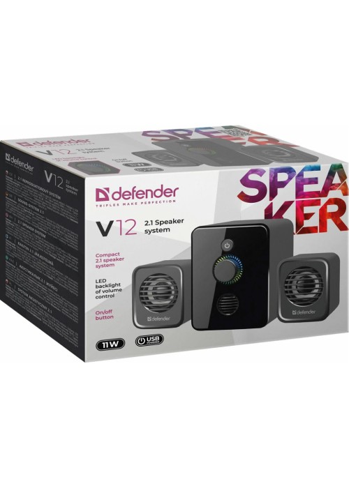 Акустична система Defender V12 USB Black (65212)
