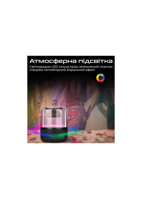 Акустична система Promate Glitz-L Black (glitz-l.black)