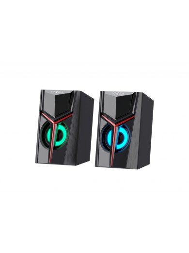 Акустична система Vinga SP-100 LED USB Black