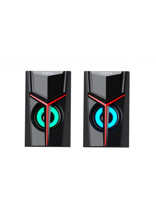Акустична система Vinga SP-100 LED USB Black