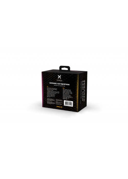 Акустична система Vinga SP-100 LED USB Black