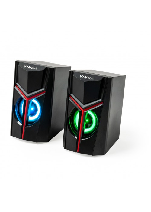 Акустична система Vinga SP-100 LED USB Black