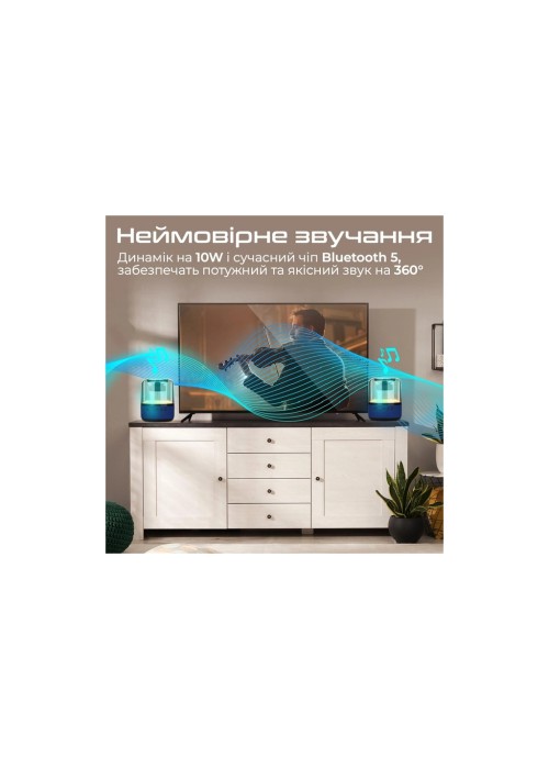 Акустична система Promate Glitz-L Blue (glitz-l.blue)