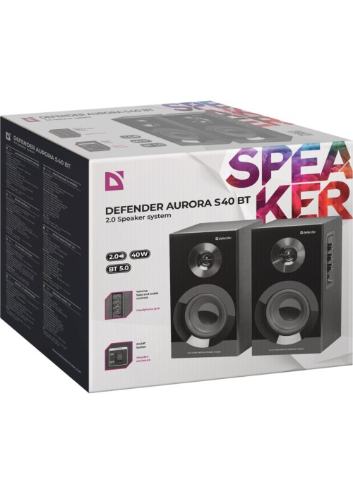 Акустична система Defender Aurora S40 Bluetooth Black (65240)
