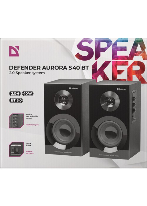 Акустична система Defender Aurora S40 Bluetooth Black (65240)