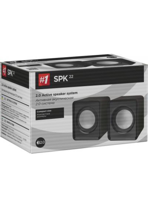 Акустична система Defender SPK 22 2х2W USB black (65503)