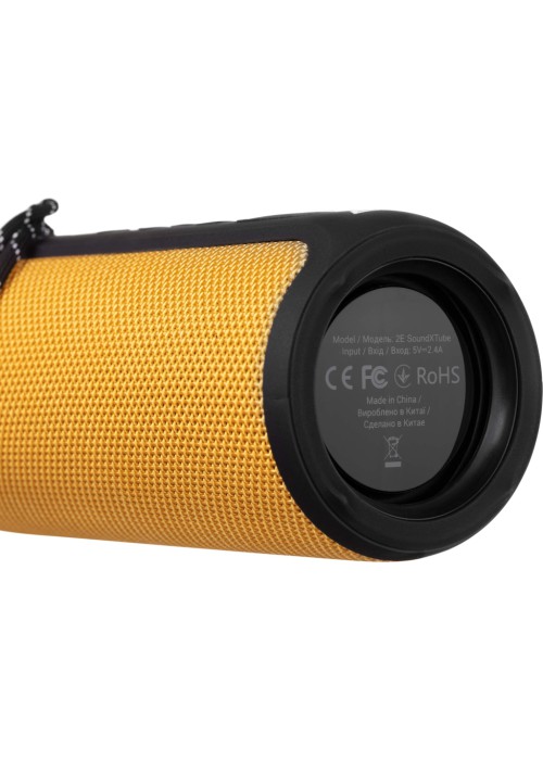 Акустична система 2E SoundXTube TWS MP3 Wireless WaterproofYellow (2E-BSSXTWYW)